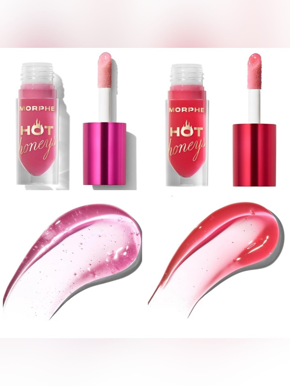 NWT 2 Morphe Hot Honeys Volumizing Lip Oil Plumper Hive Mentality & Queen Bee
